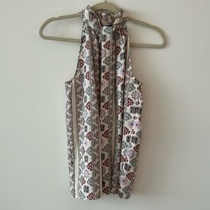 XS Ann Taylor Halter Floral Top